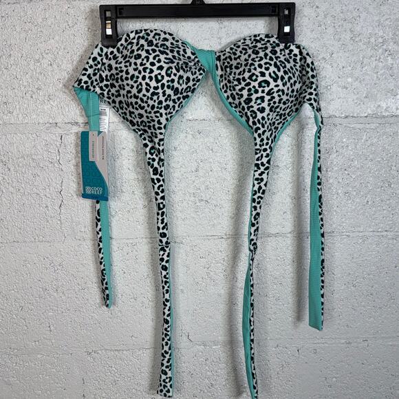 Coco Reef Women's Verso Reversible Twist-Front Bikini Top - Jasper 36-38D - Picture 3 of 7